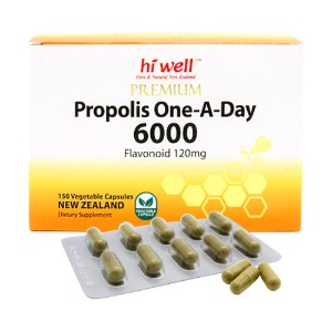 하이웰 뉴질랜드 프로폴리스 6000 하루 한알 150 식물성캡슐 플라보노이드