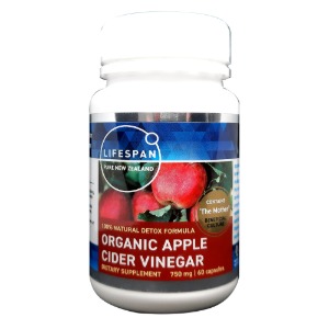 라이프스팬 사과식초 750mg 60캡슐 오가닉 유기농 애플사이다식초 APPLECIDERVINEGAR 애플사이더